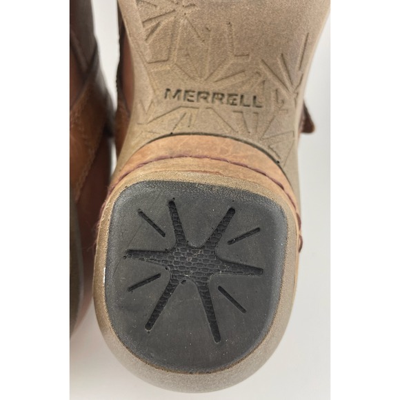 Merrell Dassie Stitch Brown Leather Comfort Clogs Slip On Women's 9 EU40 - Picture 10 of 16